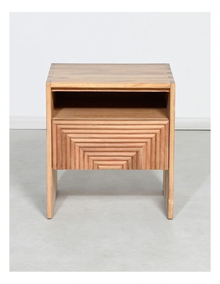 Darcy & Duke Harvey bedside table - Acacia wood natural finish image 2