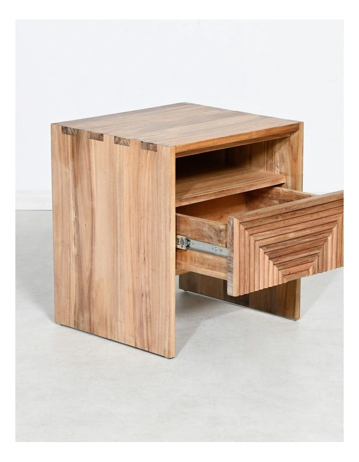 Darcy & Duke Harvey bedside table - Acacia wood natural finish image 4