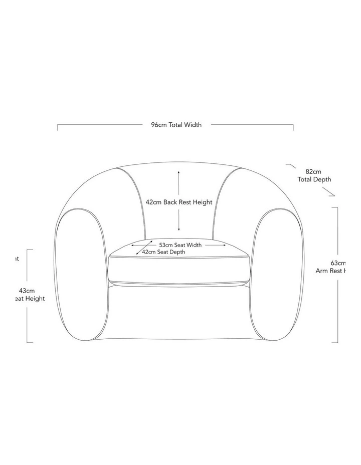 Darcy & Duke Mateo Round Armchair - Chacha Beige image 7