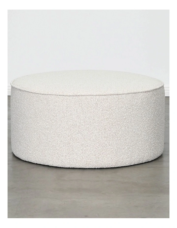 Belamy Large Round Ottoman - Oatmeal image 5