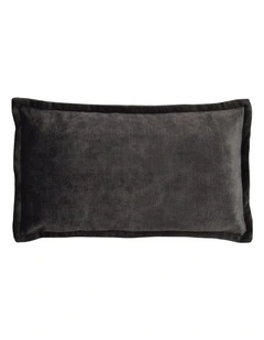 Essential - Dark Grey Plush - Velvet Cushion - 30 X 50