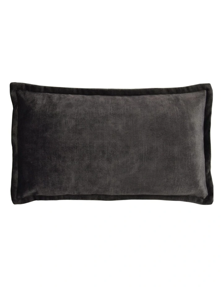 Essential - Dark Grey Plush - Velvet Cushion - 30 X 50 image 1