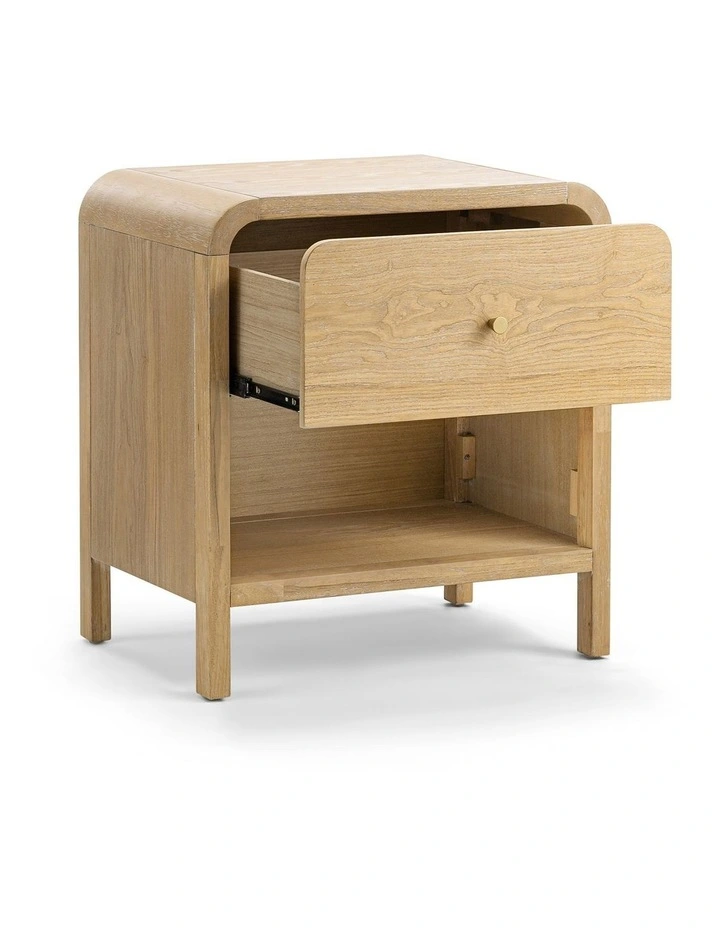 Riley 1 Drawer Bedside Table In Natural Ash image 5