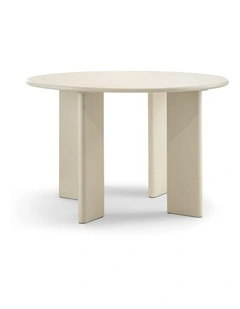 Omni Round Dining Table 120cm In Ecru Putty