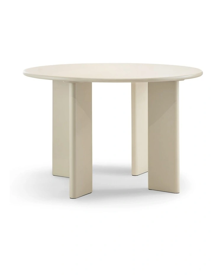 Omni Round Dining Table 120cm In Ecru Putty image 1