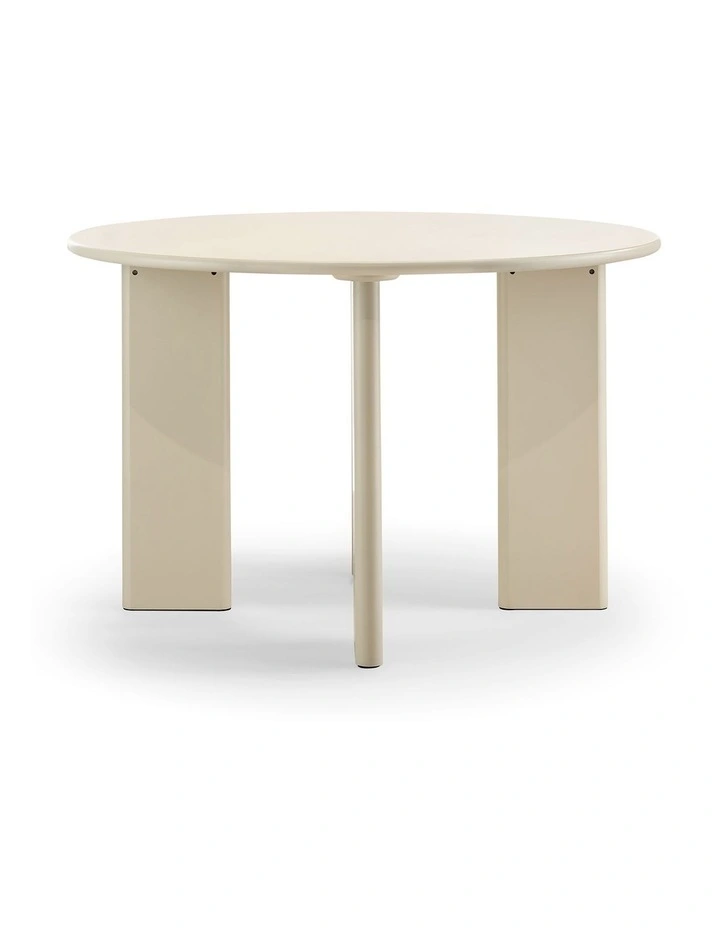 Omni Round Dining Table 120cm In Ecru Putty image 3