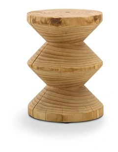 Navi Zig Zag Stump Stool In Natural