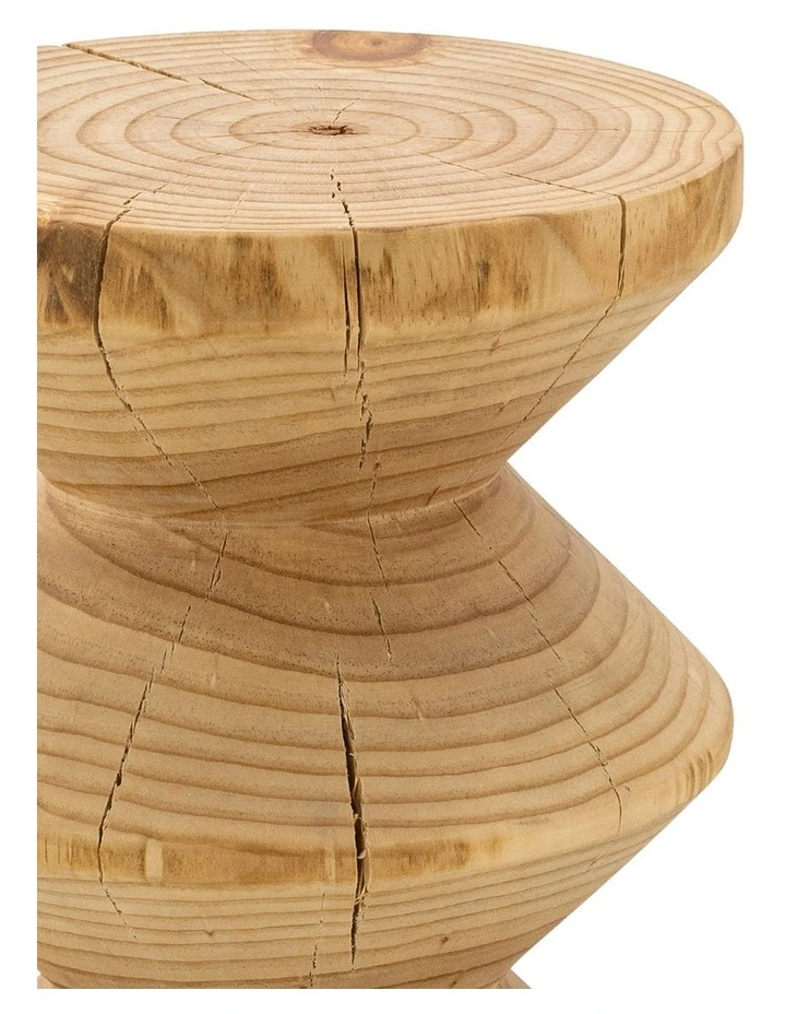 Navi Zig Zag Stump Stool In Natural image 6