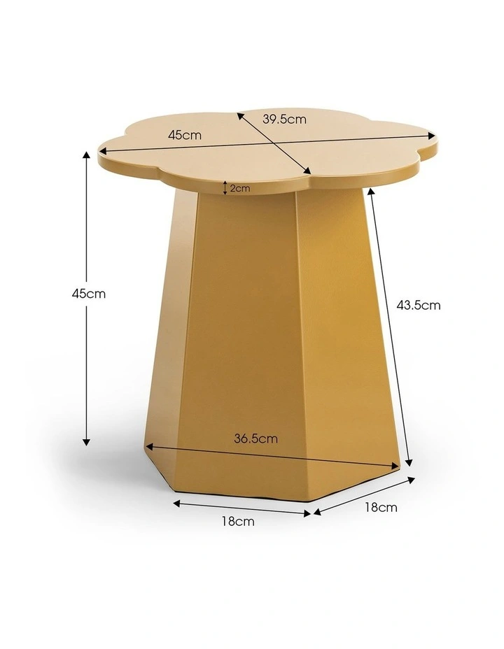 Essie Scallop Side Table In Mustard image 7