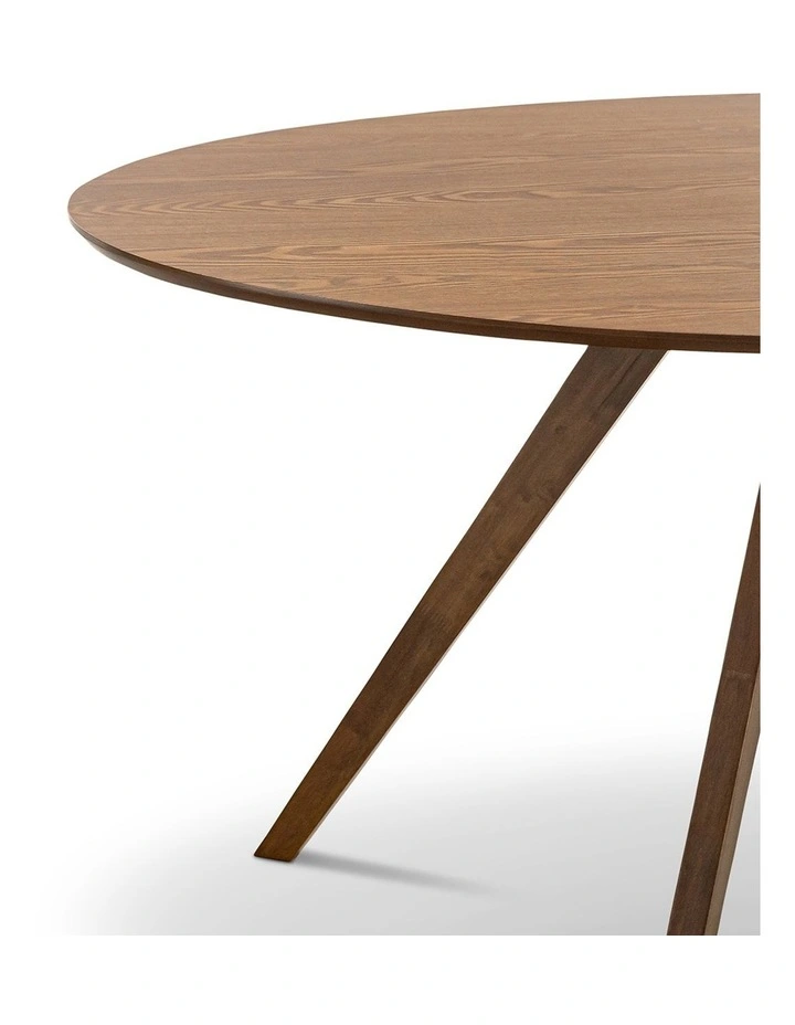 Carol Oval Dining Table 180cm In Brown Oak image 5
