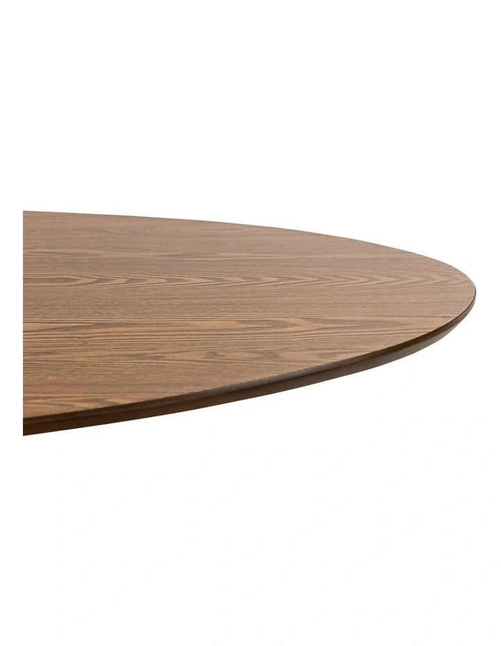 Carol Oval Dining Table 180cm In Brown Oak image 6