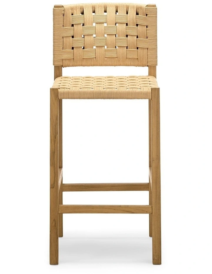 Kyren Woven Rope Counter Stool Indoor & Outdoor image 2
