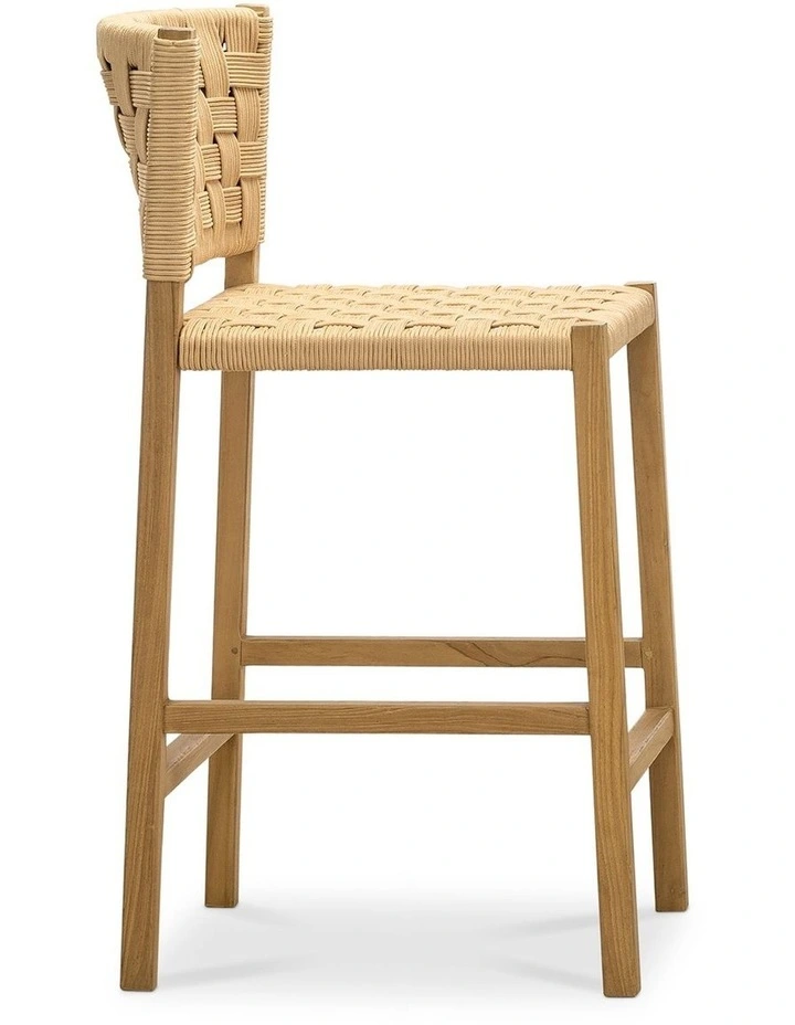 Kyren Woven Rope Counter Stool Indoor & Outdoor image 3
