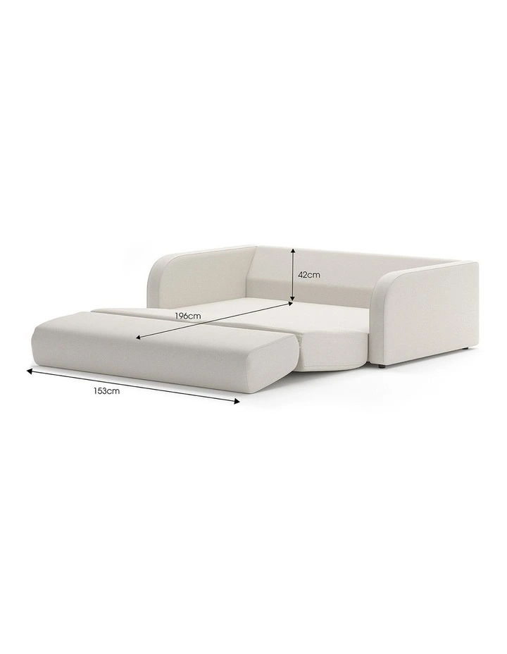 Doze Double Sofa Bed 2.5 Seater In Cosmic Latte image 7