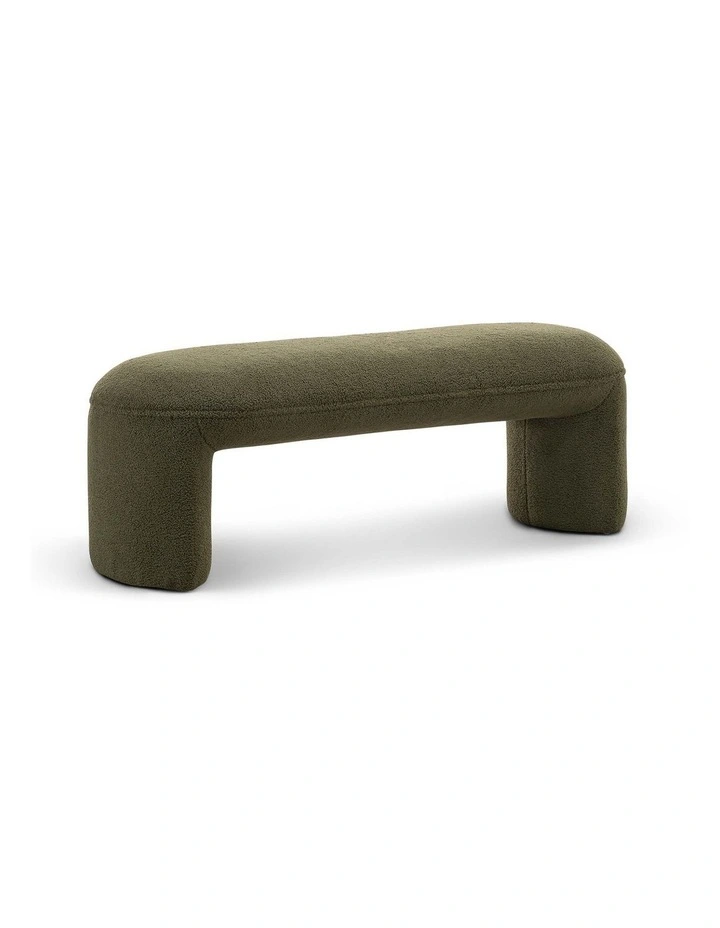 Remi Bench Seat 120cm In Teddy Moss image 1