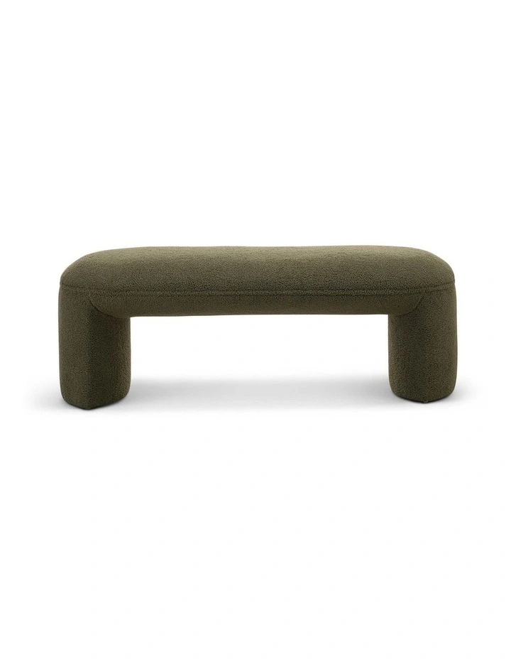 Remi Bench Seat 120cm In Teddy Moss image 2