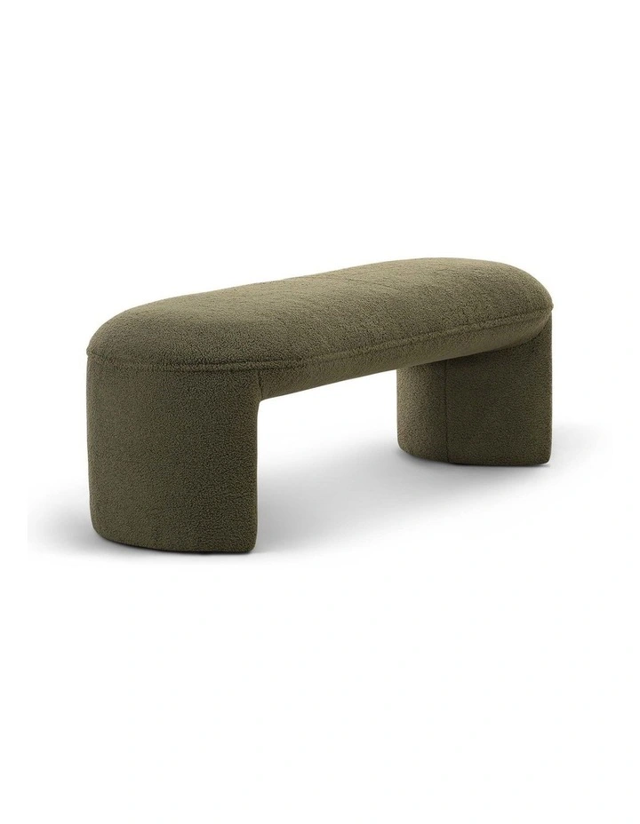 Remi Bench Seat 120cm In Teddy Moss image 3