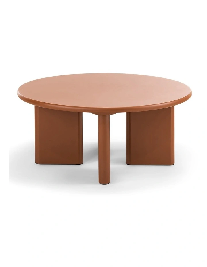 Omni Round Coffee Table In Muted Terracotta image 4