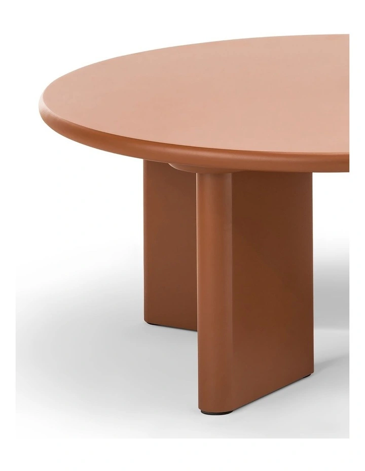 Omni Round Coffee Table In Muted Terracotta image 5