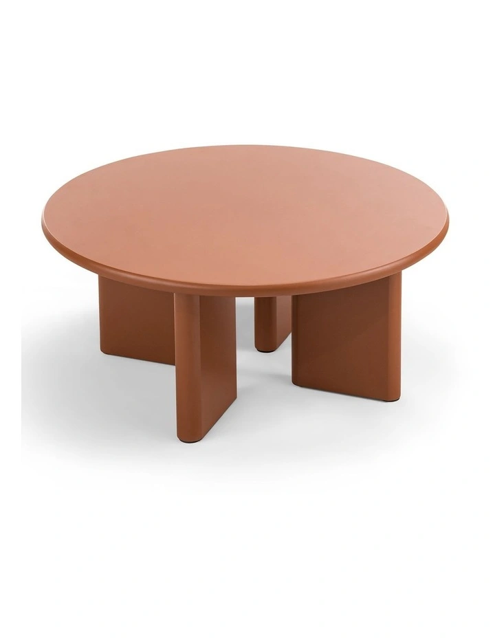 Omni Round Coffee Table In Muted Terracotta image 6
