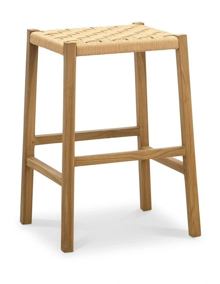 Kyren Woven Rope Barstool Indoor & Outdoor image 1