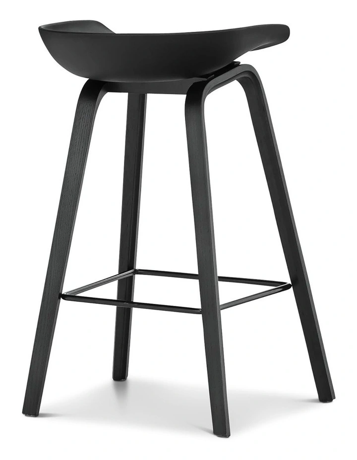 Replica Hay Bar Stools Set Of 2 In All Black image 4