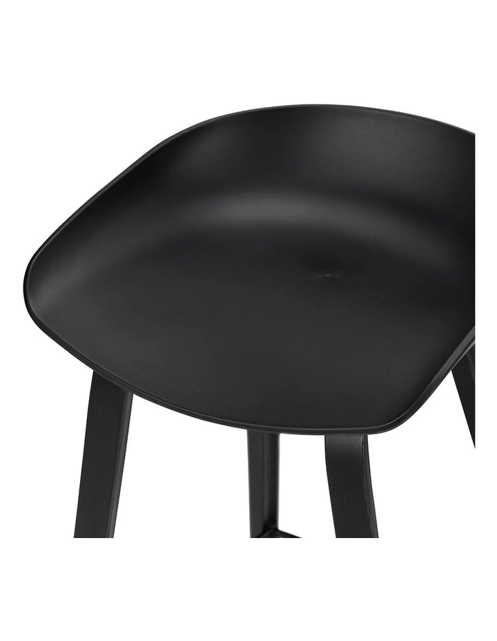 Replica Hay Bar Stools Set Of 2 In All Black image 5