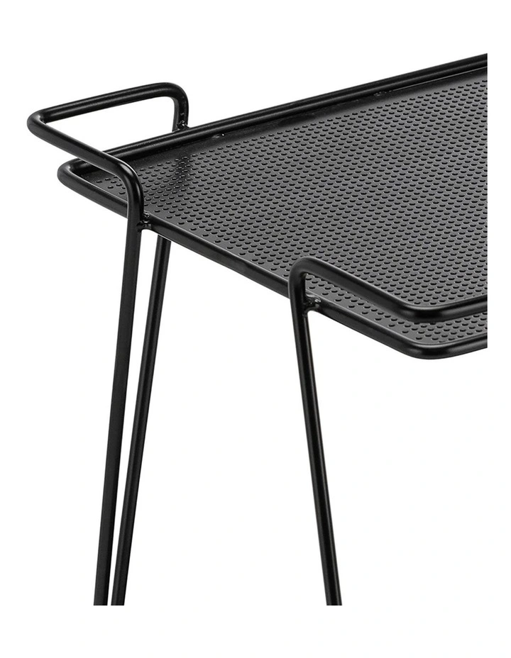 Kian Steel Bar Cart In Matte Black image 5