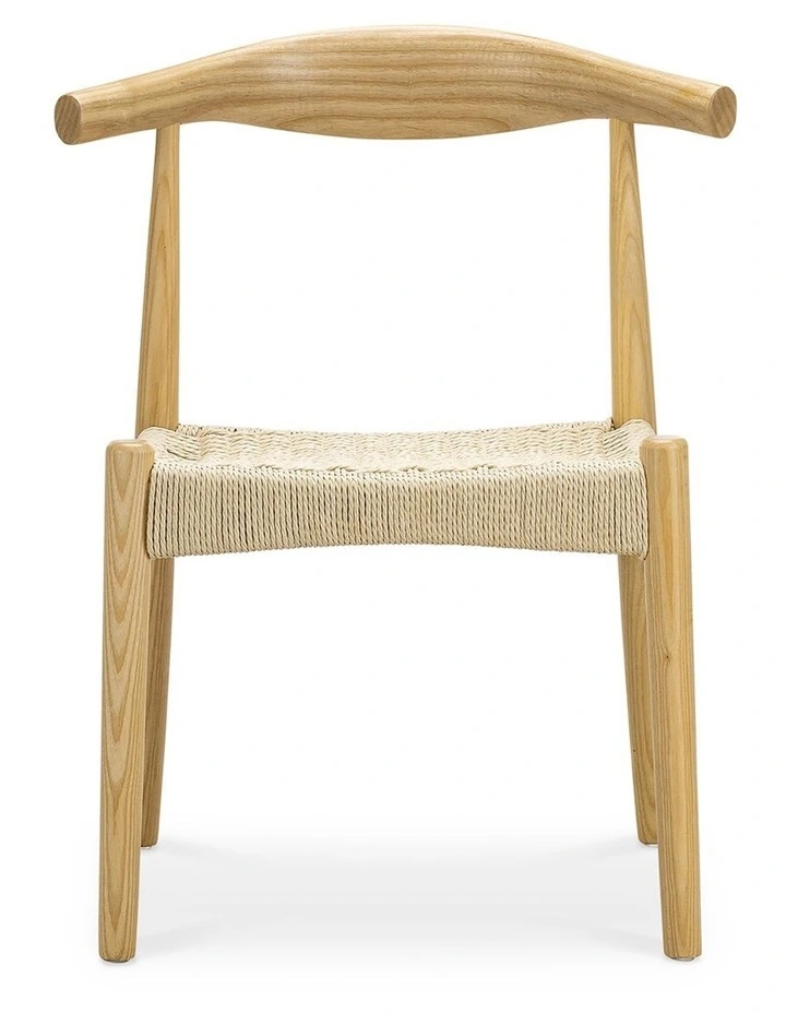 Elba Ashwood Woven Cord Dining Chair Set Of 2 In Natural image 4