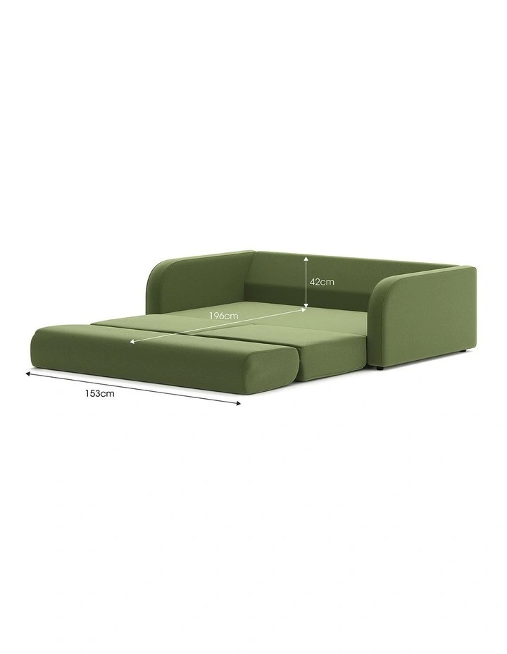 Doze Double Sofa Bed 2.5 Seater In Forest Green image 7