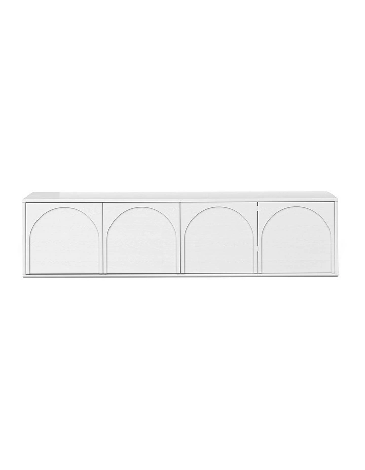 Aurora Arch 4 Door Tv Entertainment Unit In White Oak image 3