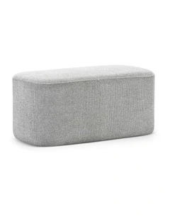 Podd Ottoman Bench Stool In Hail Grey