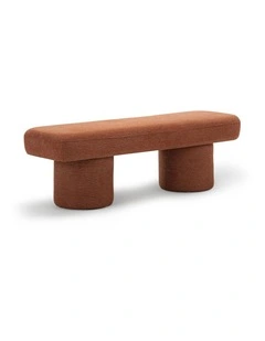 Nico Bench Seat 140cm In Rust Orange