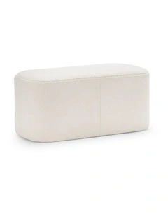 Podd Ottoman Bench Stool In Boucle Cream
