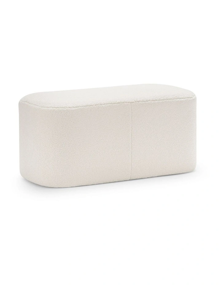 Podd Ottoman Bench Stool In Boucle Cream image 1