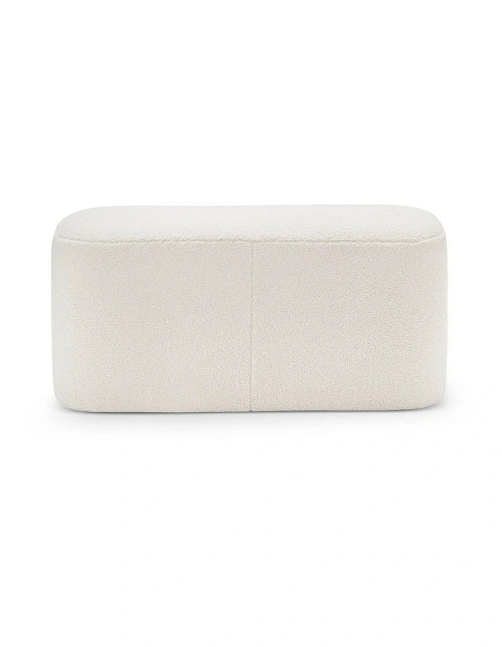 Podd Ottoman Bench Stool In Boucle Cream image 2
