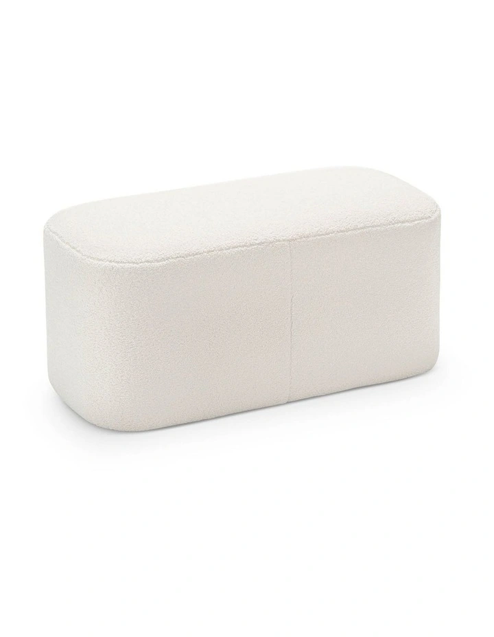 Podd Ottoman Bench Stool In Boucle Cream image 3