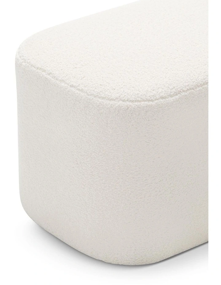 Podd Ottoman Bench Stool In Boucle Cream image 4