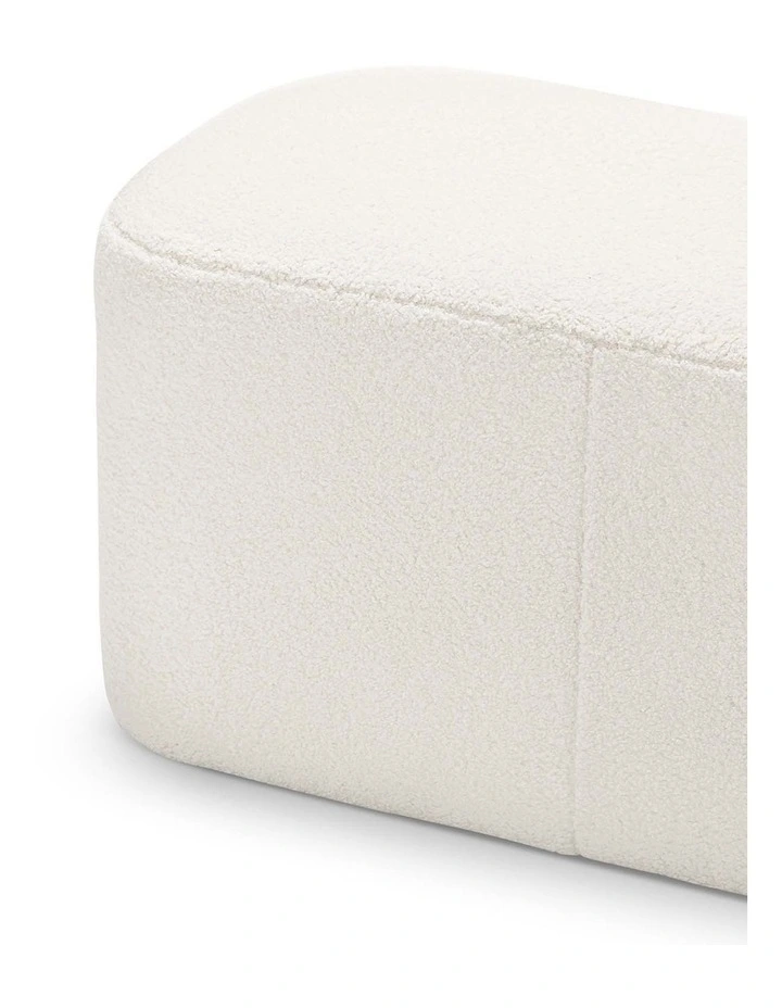 Podd Ottoman Bench Stool In Boucle Cream image 5