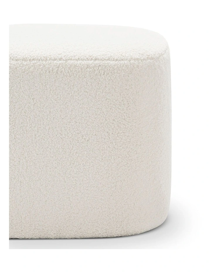 Podd Ottoman Bench Stool In Boucle Cream image 6