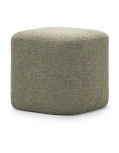 Podd Square Ottoman Stool In Moss Green