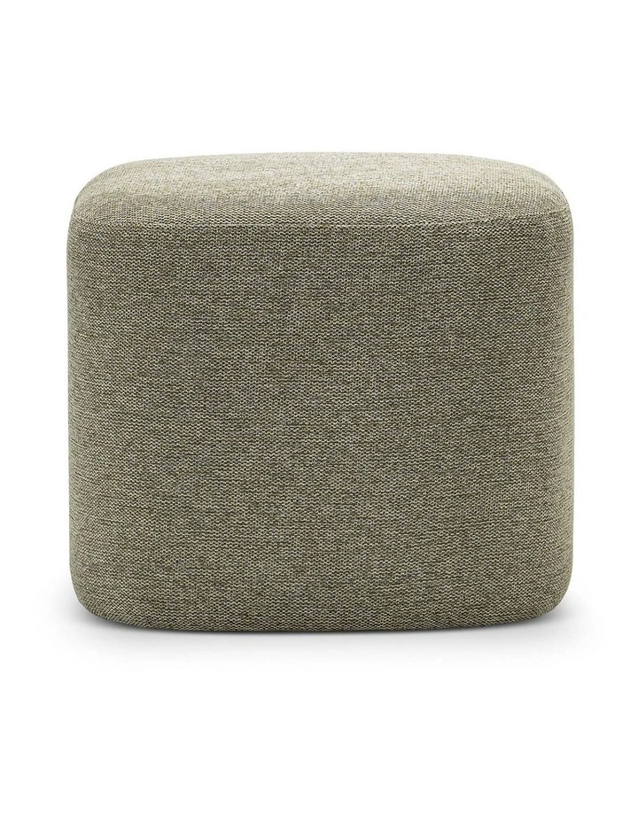 Podd Square Ottoman Stool In Moss Green image 2