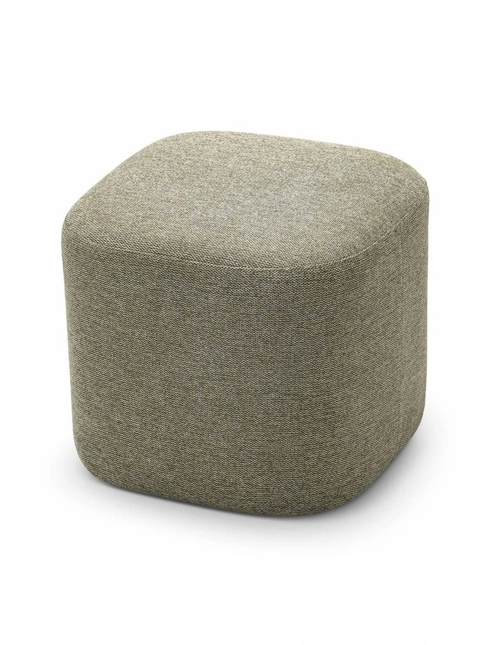 Podd Square Ottoman Stool In Moss Green image 4