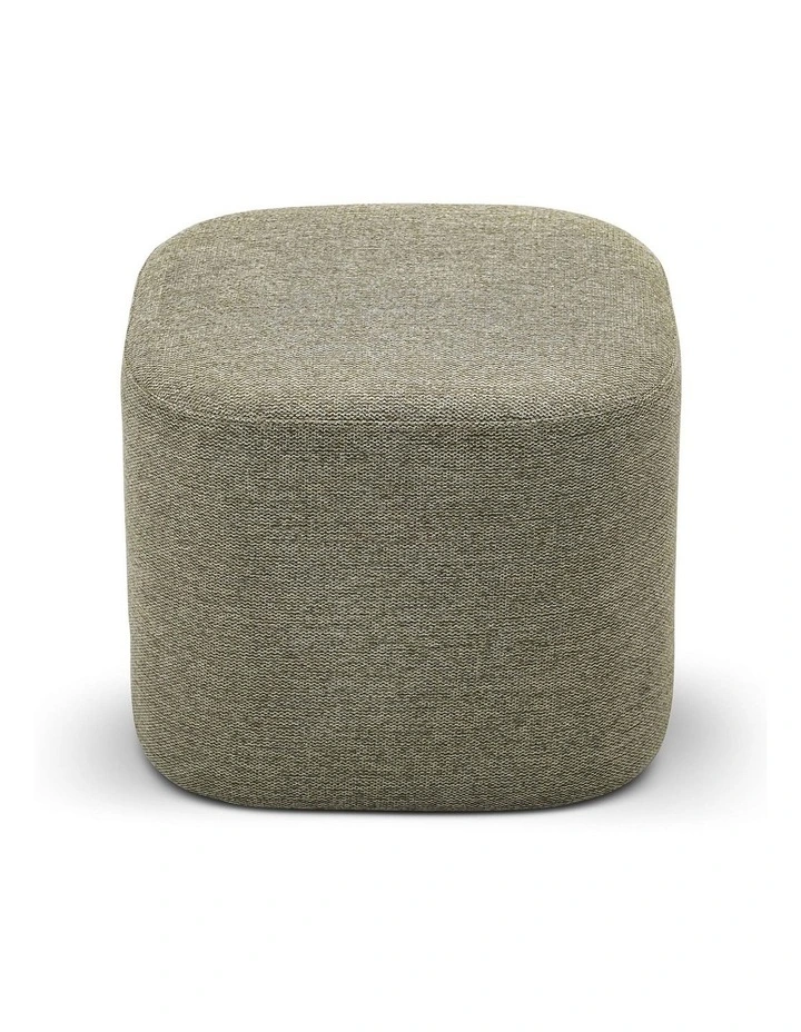 Podd Square Ottoman Stool In Moss Green image 5