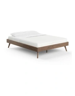 Stella Queen Bed Base In Walnut