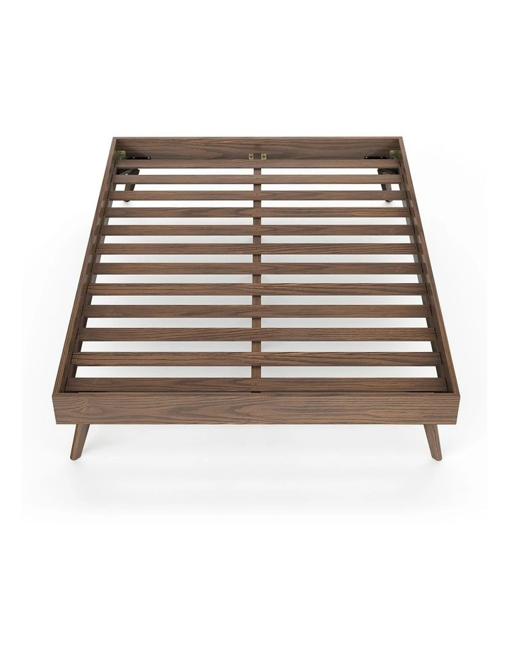 Stella Queen Bed Base In Walnut image 4