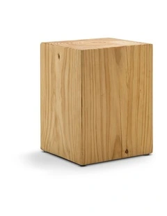 Blok Square Stump Stool In Natural