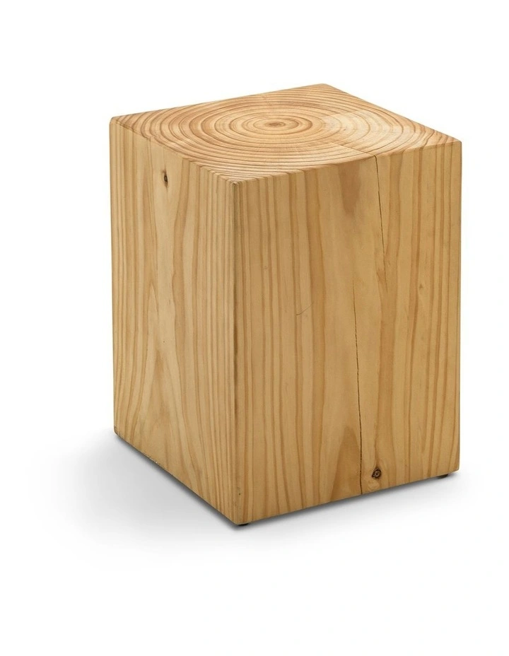 Blok Square Stump Stool in Natural image 4