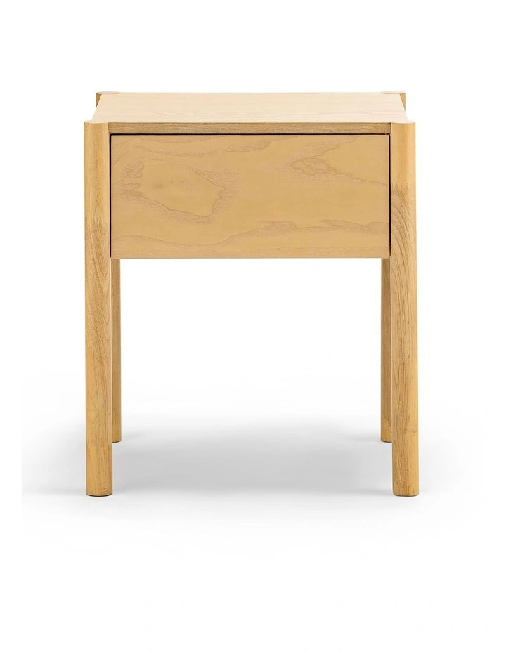 Zyler 1 Drawer Bedside Table In Light Ash image 4