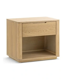 Marcus 1 Drawer Bedside Table In Natural Ash